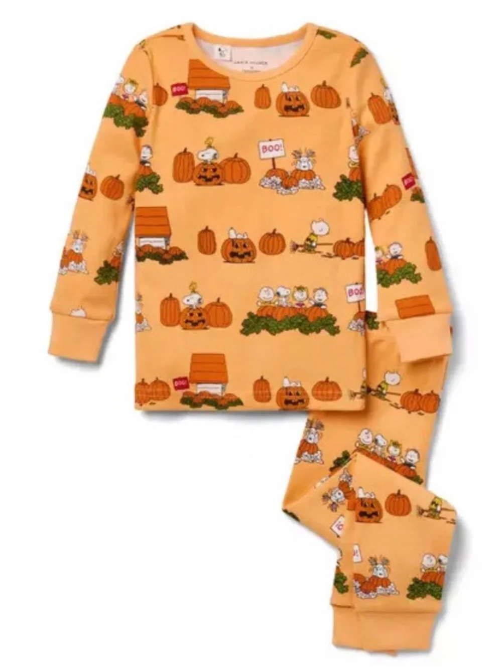 Janie and Jack Pajama Set in Peanuts Halloween